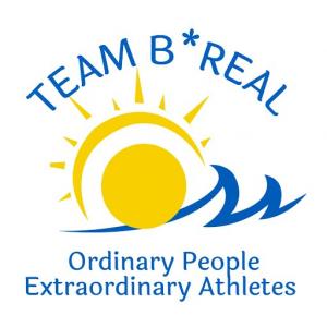 Yellow and blue ocean scene with words ordinary people extraordinary athlete