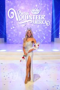 Miss South Carolina Volunteer, Berkley Bryant, crowned as Miss Volunteer America 2025 during the pageant on June 22, 2024, at the Carl Perkins Civic Center in Jackson, TN. Photo by Ryan Miles for Miss Volunteer America.