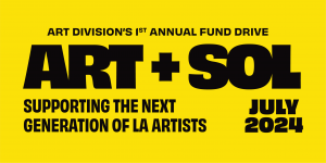 Image of Art + Sol logo a bold graphic in black and yellow