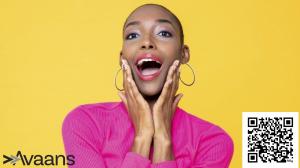 a happy female PR professional expressing surprise at how easy PR sprints are
