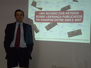 Automotive Quality Expert Eduardo Cassano Correa giving a presentation on his Masters Thesis
