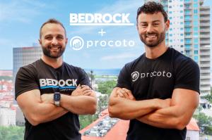 Osama Sabbah, Bedrock President & Founder and Michael Otis, Procoto CEO stand together.