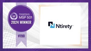 Graphic depicting Ntirety MSP 501 Ranking