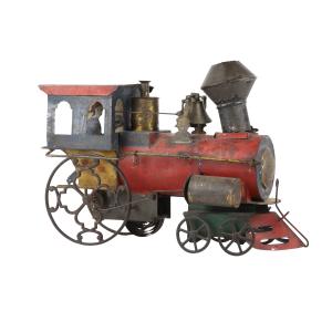 American circa 1880 Ives, Blakeslee & Co. (Bridgeport, Conn.) Pegasus mechanical locomotive with advanced design, untouched, complete and original (CA$18,880).