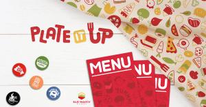 Plate It Up Logo, Order Tokens, and Menus