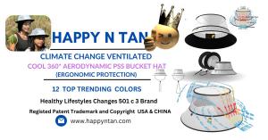 The Happy n Tan Climate Change Aerodynamic Cooling Ventilated Bucket Hats Tips To Stay Actively Cool