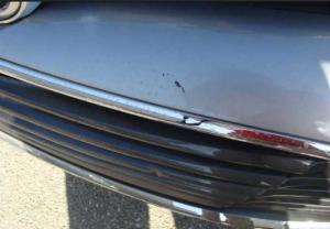 Enterprise car with subsequent damage that is 'pinned' on crime victim to legitimize claim