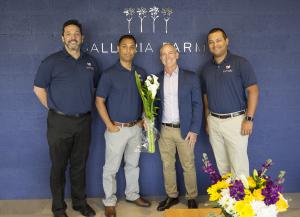 Ed Castillo, VP, Partner Success, Lovingly, Joe Vega, Co-Founder, Lovingly, Neil Gold, EVP Galleria Farms and Ken Garland, Co-Founder, Lovingly.