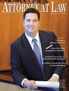 Todd Wallace, Attorney of the Month, Attorney at Law Magazine