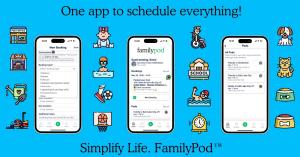 FamilyPod™ makes scheduling easy with people you know. The #1 app to simplify family life!