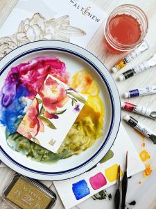 Dreamy Watercolor Garden is the theme of this release.