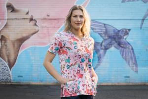 Printed Scrub Tops Australia