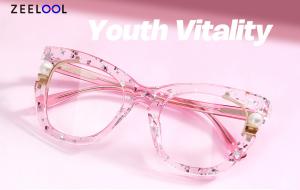 Pink Glasses with Pearl