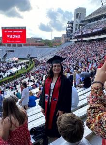 Sophia Ruggieri shown at her University of Georgia Graduation in 2023.