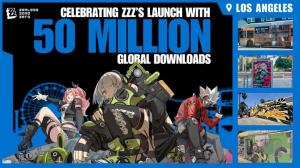 Celebrating ZZZ's Launch with 50 Million Global Downloads in Los Angeles