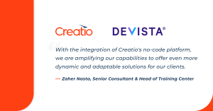Creatio Partners with Devista Consulting