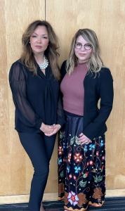 Fiona Blondin, Vice President Indigenous Relations, Cormorant Utilities Services with Chief Kelly LaRocca, Mississaugas of Scugog Island First Nation