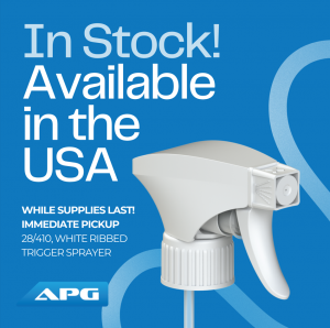 New Stock Alert: APG’s White Ribbed Trigger Sprayer Now Available for Quick Dispatch in the USA