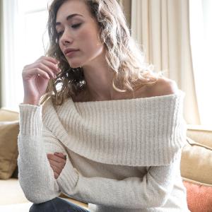 Womens Sweater | Organic Cotton Handknit Clothing for Fall