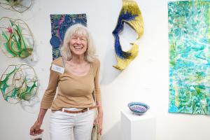 During Opening Night at New Hope Arts latest exhibition on July 29th, artists gathered with excitement of the body of work for the juried show.