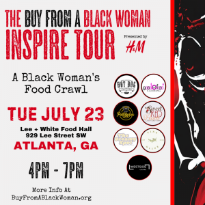 A Black Woman Food Crawl event flyer