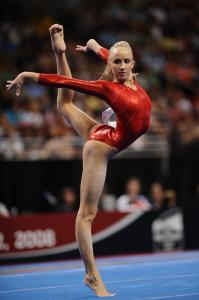 Olympic gold medalist Nastia Liukin performs in the 2008 games. After winning the gold, she can remember thinking, 'What next?'
