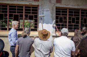 Painting of the Kabanga Primary School with all community leaders and stakeholders