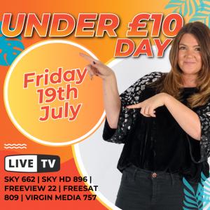 Under £10 Day at Shop TJC Ltd: Unprecedented Bargains on Friday, 19th July