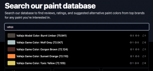 ArmyCrafter.com Launches Revolutionary Paint Matching Feature for Miniature Painters