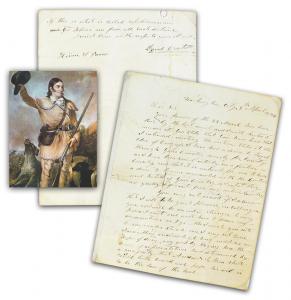 Two-page autograph letter signed by Davy Crockett, then a U.S. Congressman from Tennessee, dated April 9, 1834, criticizing President Andrew Jackson’s executive overreach: “his will is to be the law of the land” (est. $18,000-$24,000).