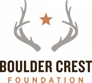 This is the brown and orange logo for the Boulder Crest Foundation
