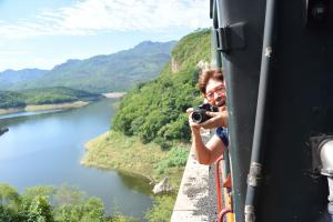 Copper Canyon Train woman taking Photo