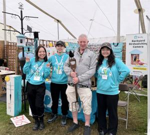 Mr. Stephen Moss at Birdfy Stand