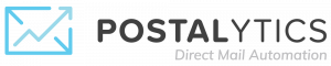 Postalytics logo including name and "Direct Mail Automation"