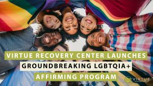LGBTQIA+ image of group of people standing together at Virtue Recovery Center