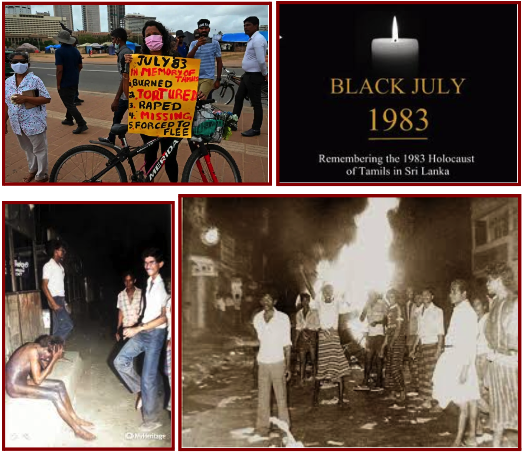 US Tamils Commemorate the Horrible Days of Black July: Tamils for Biden