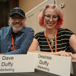 Dave and Desiree Duffy from Black Chateau at WriterCon