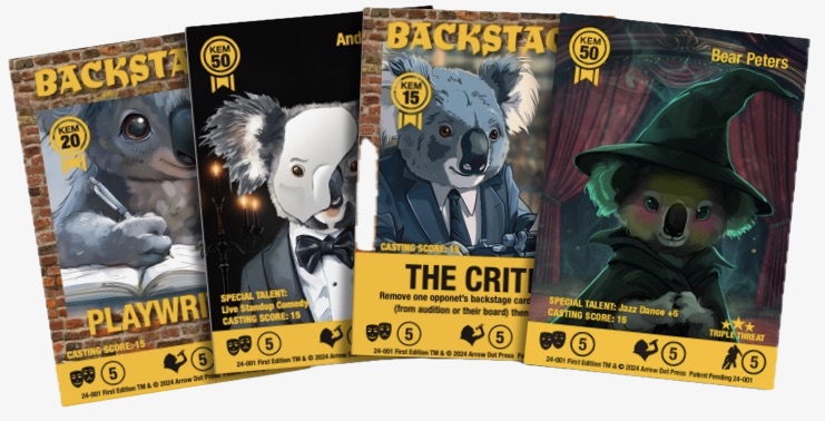 Koalas On Broadway is new collectible card game with first demos available at GenCon 2024 – Fill the stage and win