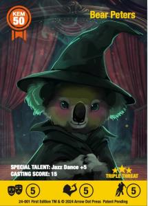 Koalas On Broadway "Bad Witch" Playing Card with Beautiful Artwork