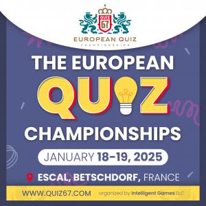 The 2025 European Quiz Championships will Crown the ‘Masters of Trivia’ on January 18-19