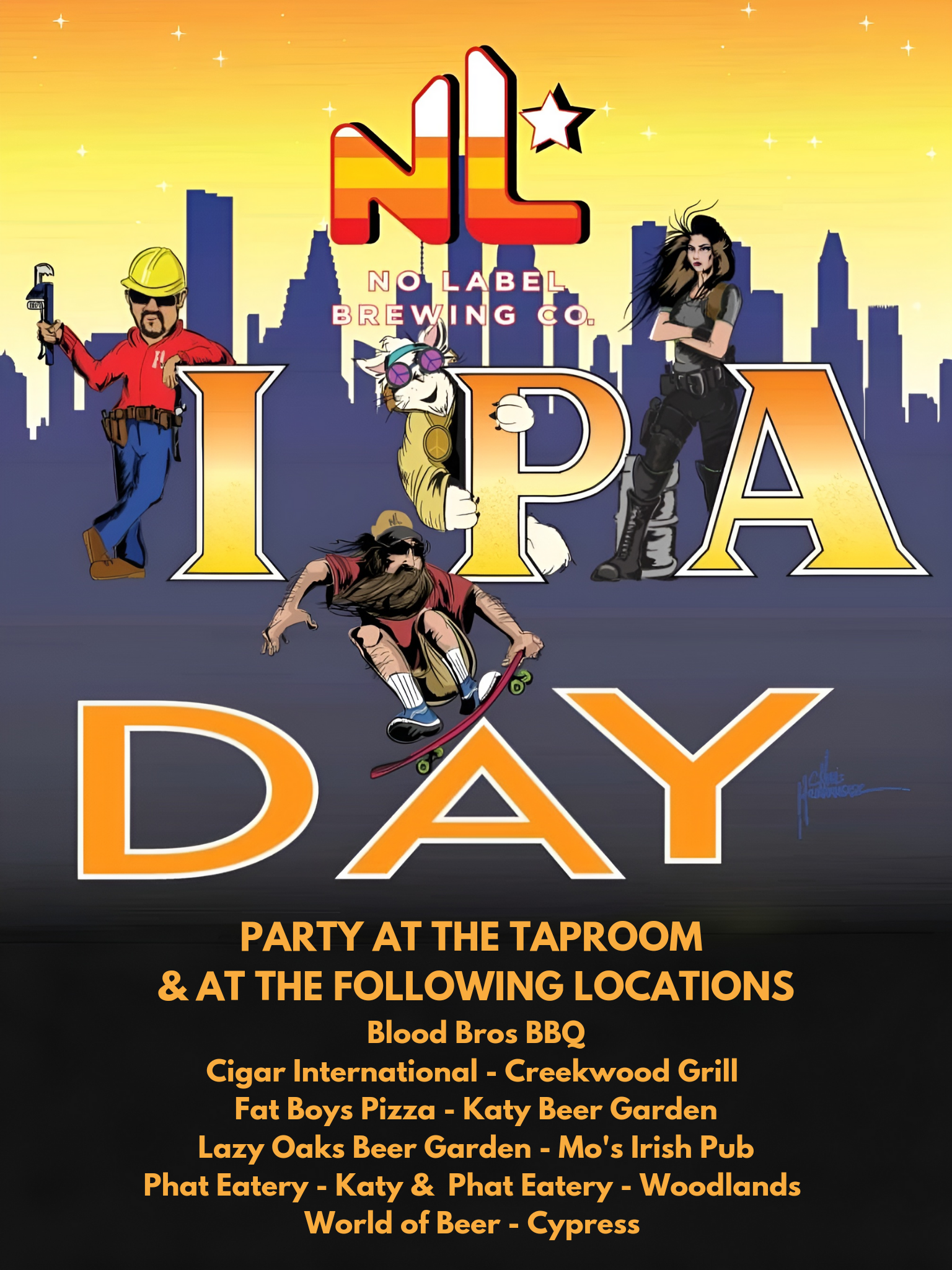 No Label Brewing Celebrates IPA Day and Kicks Off Houston Craft Beer Month with Epic Events and Community Support