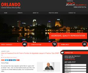 Blog of Orlando Criminal Defense Lawyer John Guidry (Patrick Megaro)
