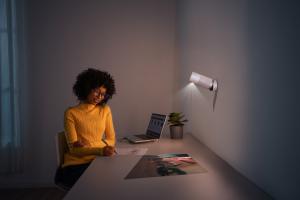 Nebula Capsule Air Mounted On Wall - Projects On Desk