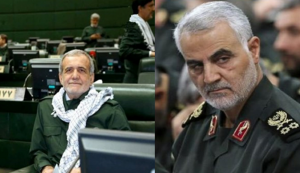 Pezeshkian “The policies of the Supreme Leader are our guiding light. If we accept and implement these policies, any disagreement becomes meaningless.” He described Qassem Soleimani, the notorious Quds Force commander as “a symbol of Iranian pride and honor.”