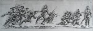 Master Sculptor Sabin Howard's drawing of the Battle Scene