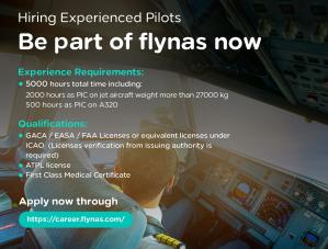 flynas Invites Experienced Pilots to Join, Gearing up For More Expansion