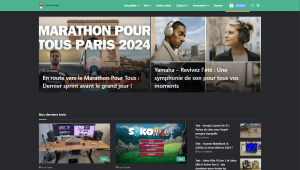 Screenshot of the Main Page of Le Café du Geek