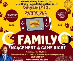 State of the Schools & Family Engagement Game Night