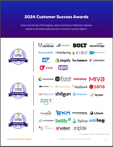 The Top eCommerce Platforms According to the FeaturedCustomers Summer 2024 Customer Success Report Rankings