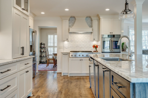 Image of freshly-remodeled kitchen, renovated by ELM Construction